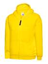 UC506 Children's Classic Full Zip Hooded Sweatshirt Yellow colour image