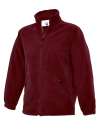 UC603 Children's Full Zip Fleece Maroon colour image