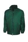 UC605 Premium Reversible Fleece Jacket Bottle Green colour image