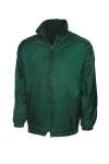 UC606 Childrens Reversible Fleece Jacket Bottle Green colour image