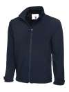 UC611 Premium Full Zip Soft Shell Jacket Navy colour image