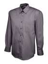 UC701 Mens Pinpoint Oxford Full Sleeve Shirt Charcoal colour image