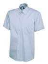 UC702 Mens Pinpoint Oxford Half Sleeve Shirt Light Blue colour image