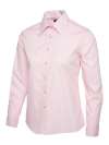 UC711 Ladies Poplin Full Sleeve Shirt Pink colour image