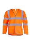 UC802 Long Sleeve Safety Waist Coat Orange colour image