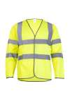 UC802 Long Sleeve Safety Waist Coat Yellow colour image