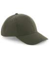 B65 Pro Style Heavy Brushed Cotton Cap Olive Green colour image