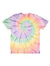 EP01 Organic Fairwear T-Shirt tie dye rainbow colour image