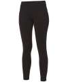 JC087 Womens Sports Leggings Jet Black colour image