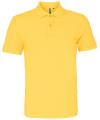 AQ010 Mens Classic Fit Cotton Polo Mustard colour image