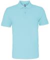 AQ010 Mens Classic Fit Cotton Polo Bright Ocean colour image