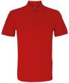 AQ010 Mens Classic Fit Cotton Polo Cherry Red colour image