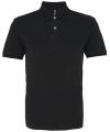 AQ010 Mens Classic Fit Cotton Polo Black Heather colour image