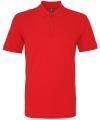 AQ010 Mens Classic Fit Cotton Polo Red colour image