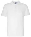 AQ010 Mens Classic Fit Cotton Polo White colour image