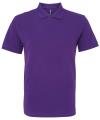 AQ010 Mens Classic Fit Cotton Polo Purple colour image