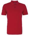 AQ010 Mens Classic Fit Cotton Polo Red Heather colour image