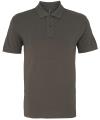 AQ010 Mens Classic Fit Cotton Polo Slate Grey colour image