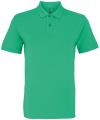 AQ010 Mens Classic Fit Cotton Polo Kelly Green colour image