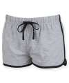 ST69/SK69 SK069 Ladies Retro Fit Shorts Heather / Black colour image