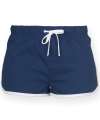 ST69/SK69 SK069 Ladies Retro Fit Shorts Navy / White colour image