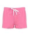 ST69/SK69 SK069 Ladies Retro Fit Shorts Bright Pink / White colour image