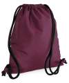 BG110 NEW Icon Drawstring Backpack Burgundy / Black colour image