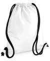 BG110 NEW Icon Drawstring Backpack White / Black colour image