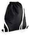 BG110 NEW Icon Drawstring Backpack Black / White colour image