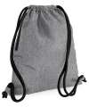 BG110 NEW Icon Drawstring Backpack Grey Marl / Black colour image