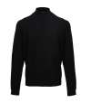 PR695M Mens 1/4 Zip Knitted Sweater Black colour image