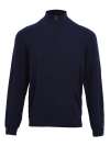 PR695M Mens 1/4 Zip Knitted Sweater Navy colour image