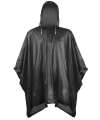SC010 Plastic Rain Poncho Black colour image