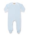 LW053 Baby Grow Pale Blue / White colour image