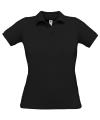 BA370 Ladies Safran Pure Polo Shirt Black colour image