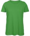 TW043 Womens Organic Cotton T-shirt Real Green colour image