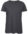 TW043 Womens Organic Cotton T-shirt Dark Grey colour image