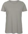 TW043 Womens Organic Cotton T-shirt Light Grey colour image