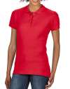GD75 64800L Softstyle Ladies' Double Pique Polo Red colour image