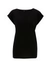 N20 Women's Rolled Sleeve Tunic T-shirt Black colour image