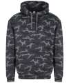 JH014 Camo Hoodie black camo colour image