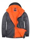UC621 Deluxe Outdoor Jacket Deep Grey / Fiery Orange colour image