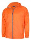 UC630 Active Jacket Fiery Orange / Surf Blue colour image