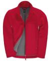 BA661F B & C Ladies Softshell Jacket Red / Grey colour image