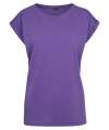 BY021 Women's extended shoulder tee Ultra Violet colour image