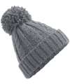 B480 Cable Knit Melange Beanie Light Grey colour image