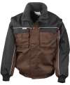 R071x Zip Sleeve Heavy Duty Jacket Tan / Black colour image