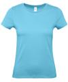 TW02T Womens E150 Ringspun T-shirt Turquoise colour image