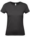 TW02T Womens E150 Ringspun T-Shirt Black colour image