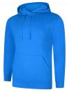 UC509 Deluxe Hooded Sweatshirt Tropical Blue / Orchid White colour image